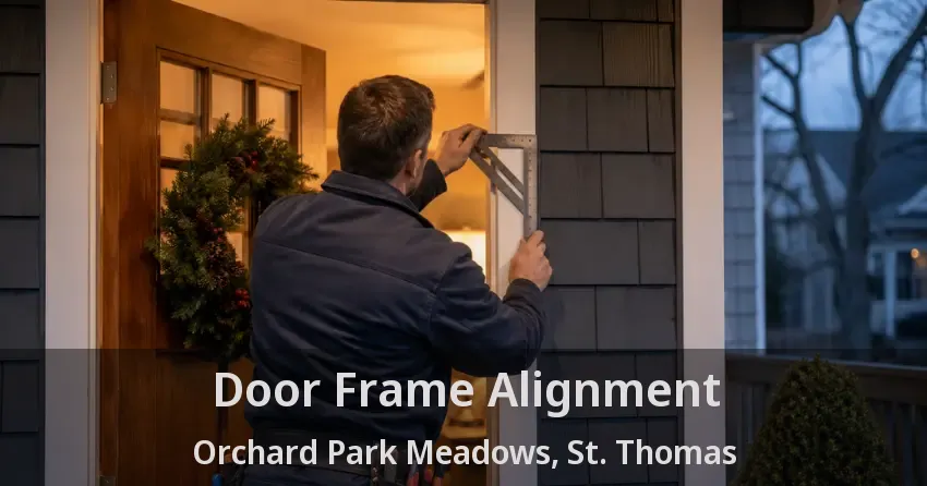 Door Frame Alignment Orchard Park Meadows, St. Thomas - ON
