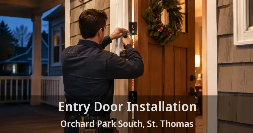 Entry Door Installation Orchard Park South, St. Thomas - ON