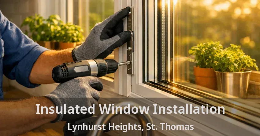 Insulated Window Installation Lynhurst Heights, St. Thomas - ON