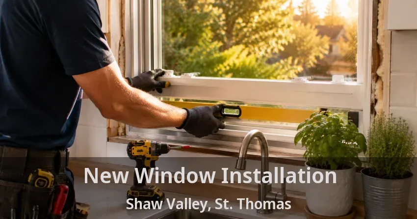 New Window Installation Shaw Valley, St. Thomas - ON