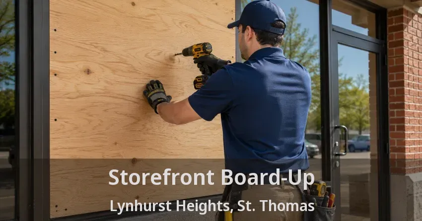 Storefront Board-Up Lynhurst Heights, St. Thomas - ON