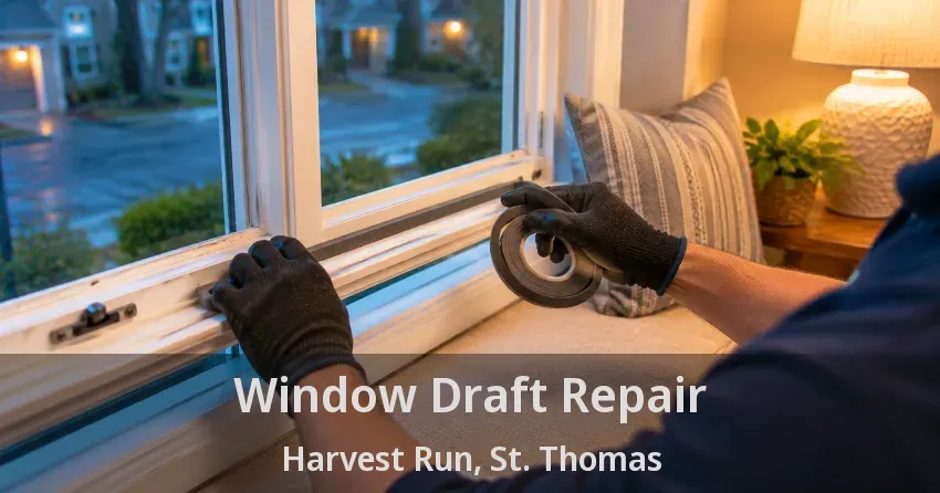 Window Draft Repair Harvest Run, St. Thomas - ON