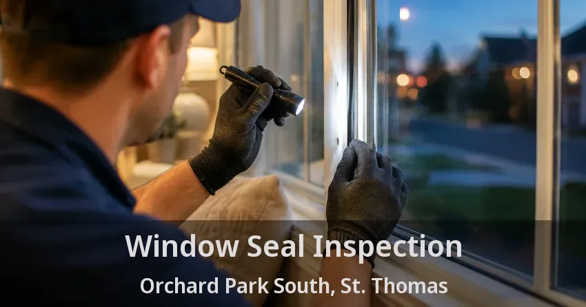 Window Seal Inspection Orchard Park South, St. Thomas - ON