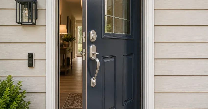 energy-efficient exterior door upgrade installation in Eagle Ridge, St. Thomas