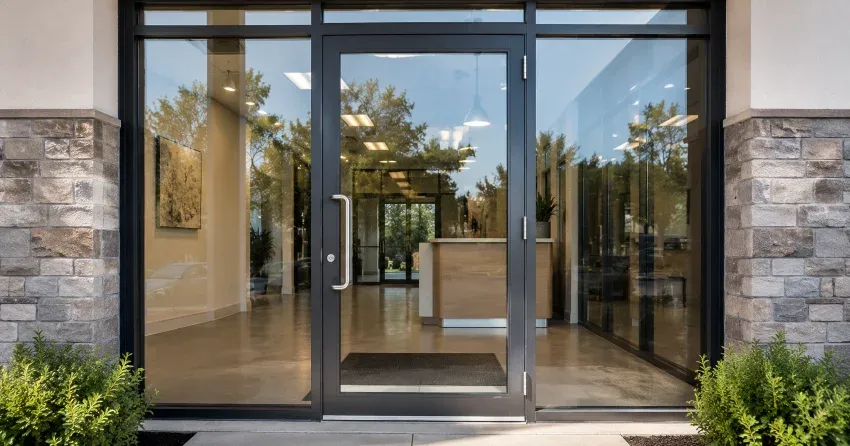 glass door installation sliding patio door in Avenue Collection, St. Thomas
