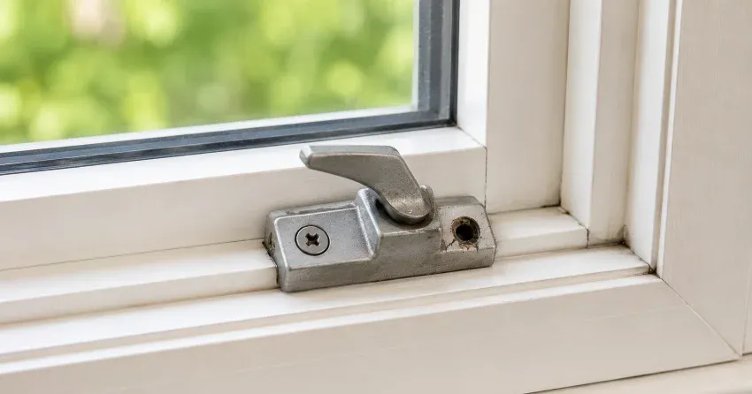 technician repairing a window balance mechanism in Lynhurst Heights, St. Thomas